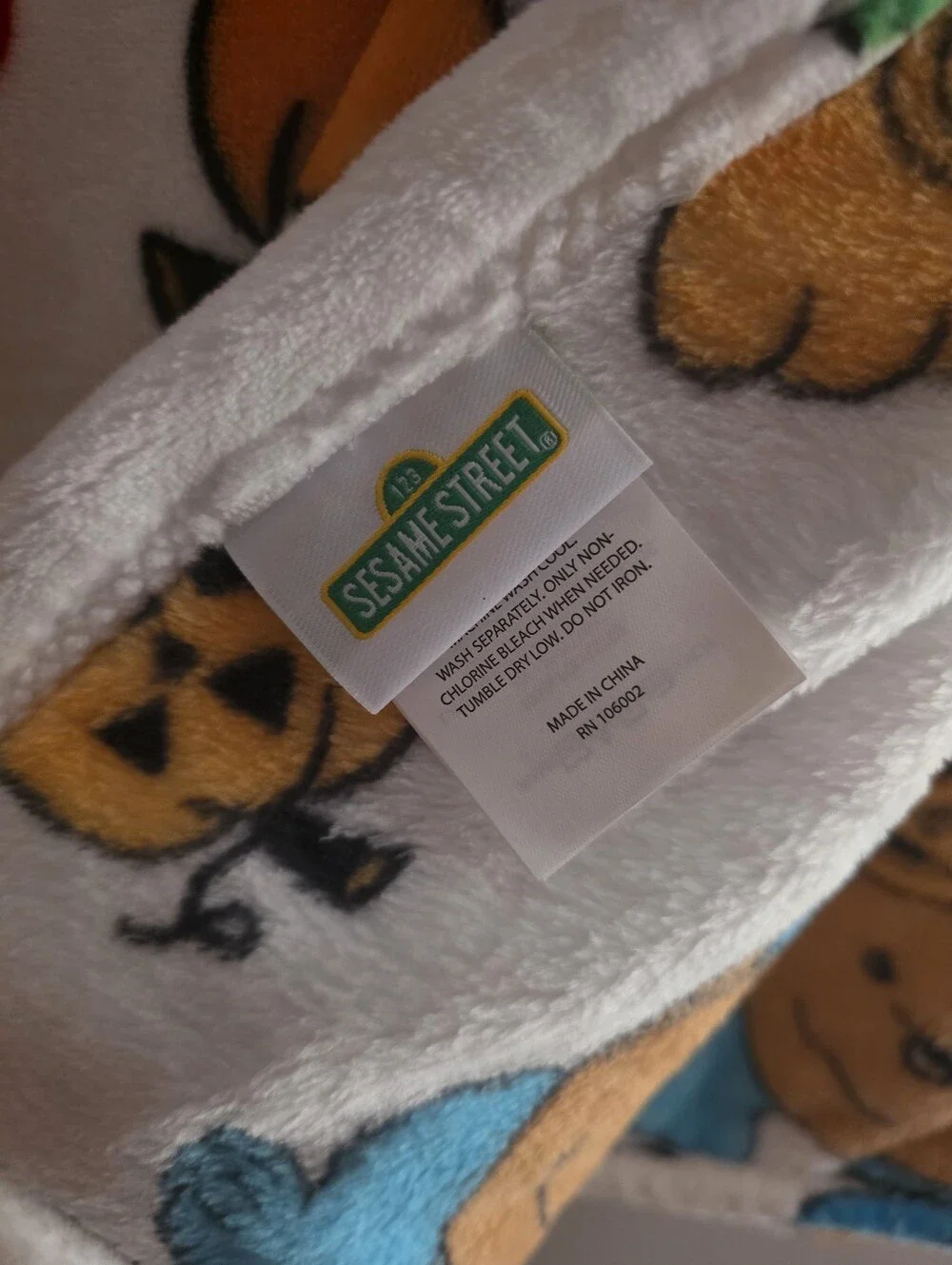 Sesame Street Halloween Boo Crew Plush Throw 60